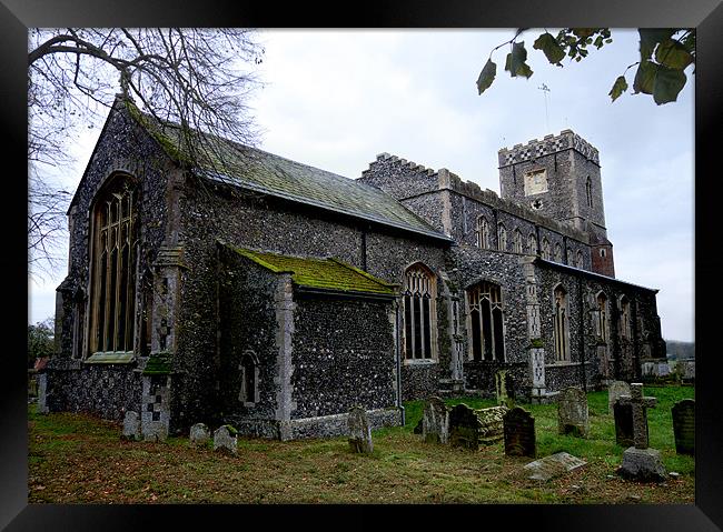 Dickleborough All Saints Church Framed Print by Darren Burroughs