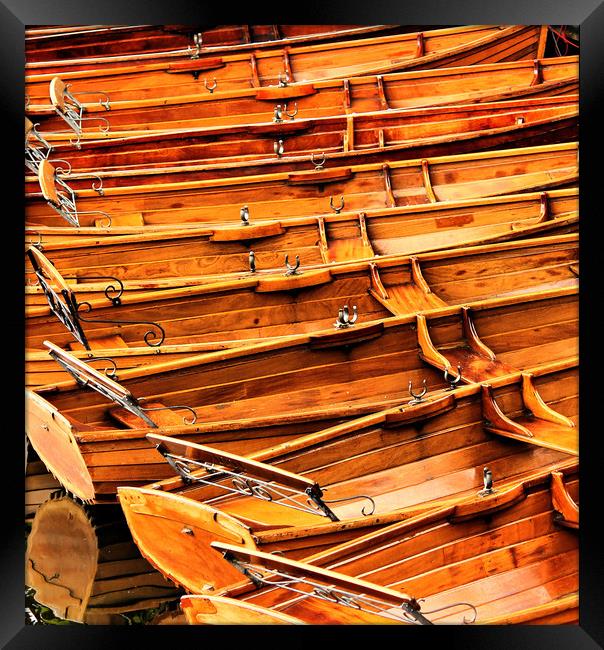 Rowboats on the Stour at Dedham Framed Print by Darren Burroughs