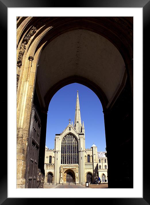 Norwich Cathedral Framed Mounted Print by Darren Burroughs