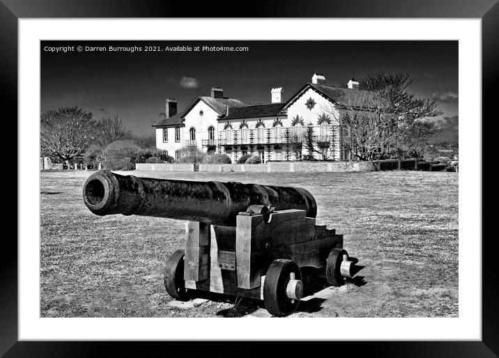 Southwold canon. Framed Mounted Print by Darren Burroughs