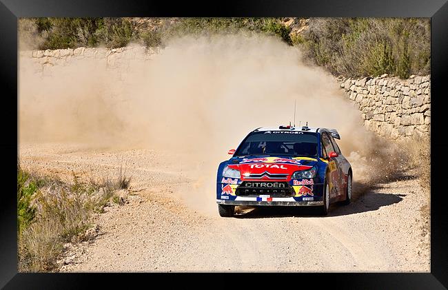 Sébastien Loeb Framed Print by David Maclennan