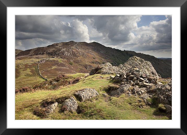 Lingmoor Fell From Side Pike Framed Mounted Print by Steve Glover
