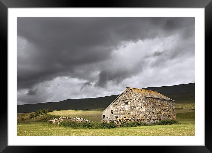 Winterscales Barn Framed Mounted Print by Steve Glover