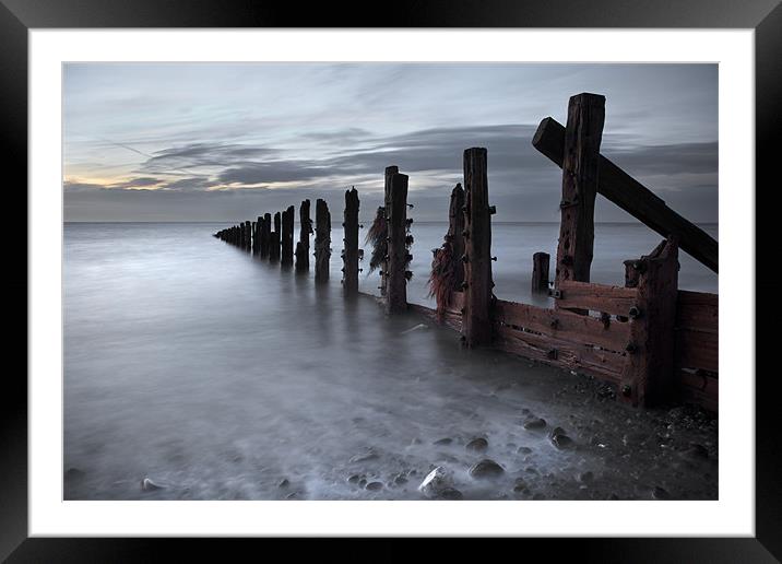 An October Dawn At The Spurn Framed Mounted Print by Steve Glover