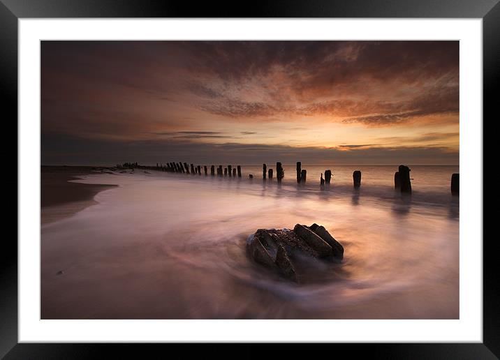 Dawn At Spurn Point Framed Mounted Print by Steve Glover