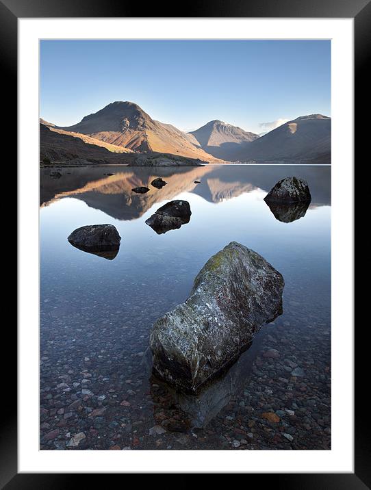 Wasdale Head From Wastwater Framed Mounted Print by Steve Glover