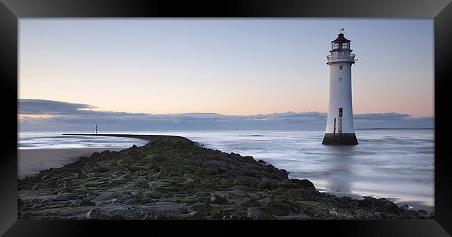 Perch Rock - New Brighton Lighthouse Framed Print by Steve Glover