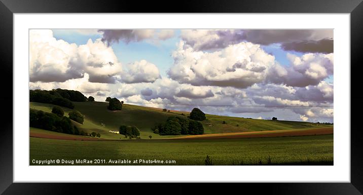 Rolling hills 2 Framed Mounted Print by Doug McRae