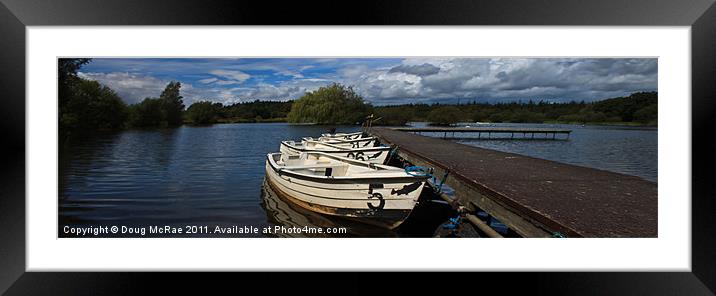 boats & Jetty Framed Mounted Print by Doug McRae