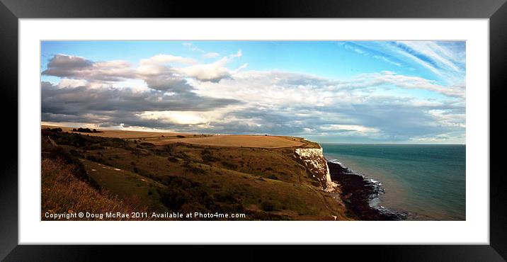 White cliffs of dover (Panaramic) Framed Mounted Print by Doug McRae