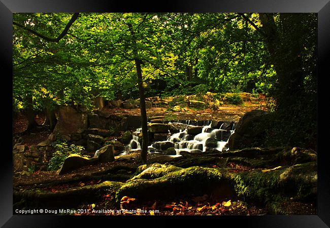 Falls Framed Print by Doug McRae