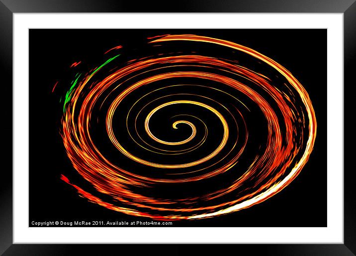 Motorway Abstract Framed Mounted Print by Doug McRae