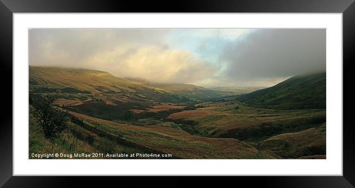 Into the valley Framed Mounted Print by Doug McRae