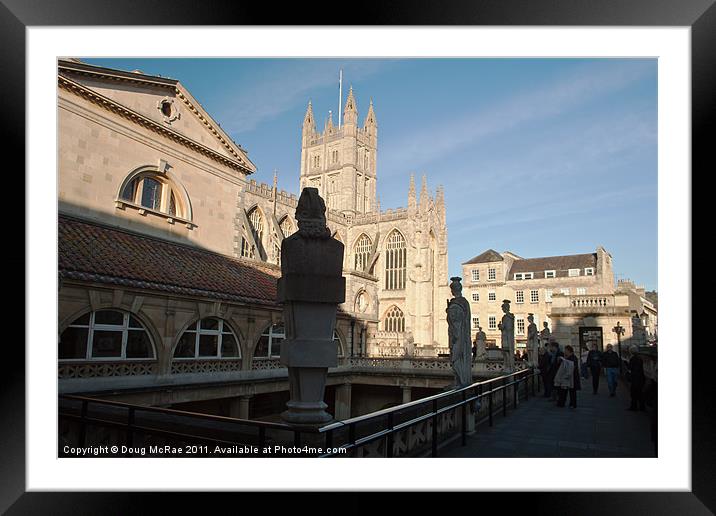 Bath Abbey Framed Mounted Print by Doug McRae