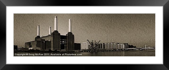 Battersea Power station Framed Mounted Print by Doug McRae