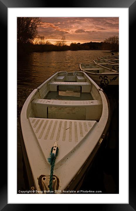 Fishing boats Framed Mounted Print by Doug McRae