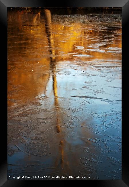 Frozen Reflection Framed Print by Doug McRae