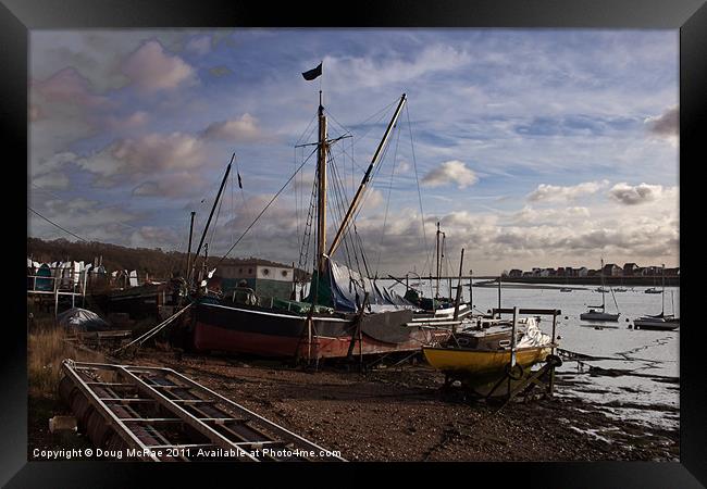 Sailing barge 2 Framed Print by Doug McRae