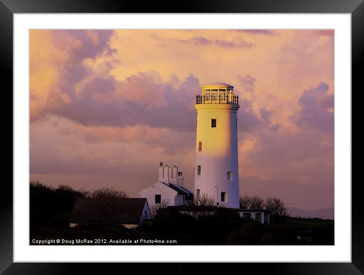 OLD LOWER LIGHTHOUSE Framed Mounted Print by Doug McRae