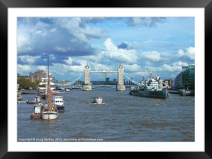 Tower Bridge Framed Mounted Print by Doug McRae