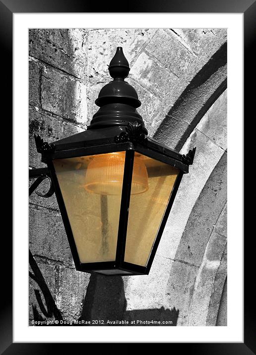 Lamp Framed Mounted Print by Doug McRae