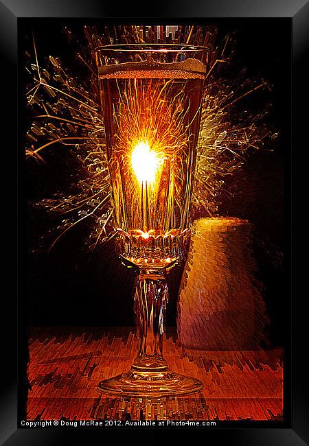 Champagne and Sparkles Framed Print by Doug McRae