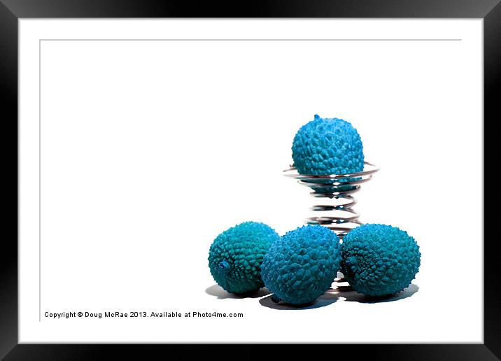 Blue lychee Framed Mounted Print by Doug McRae