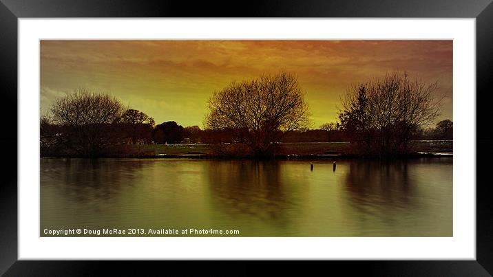 three Framed Mounted Print by Doug McRae