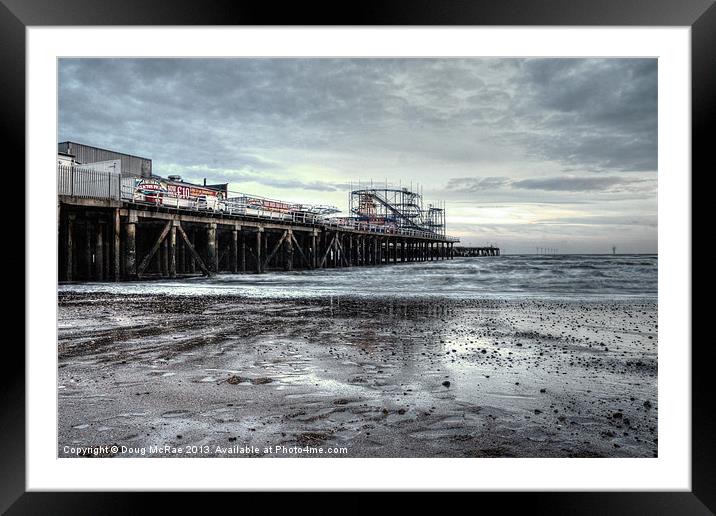 Pier at Clacton-on-Sea Framed Mounted Print by Doug McRae