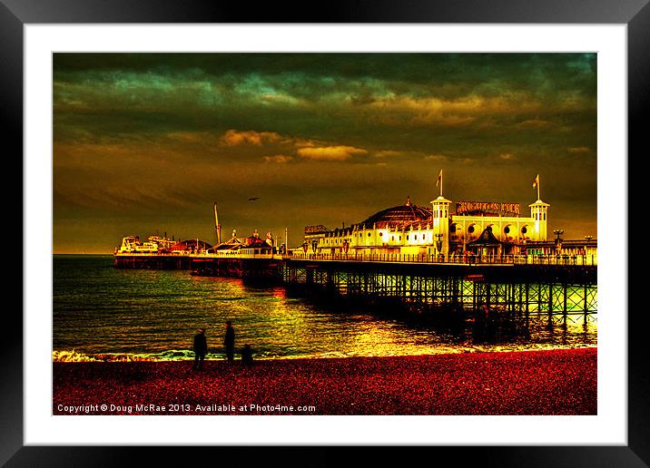 brighton pier Framed Mounted Print by Doug McRae