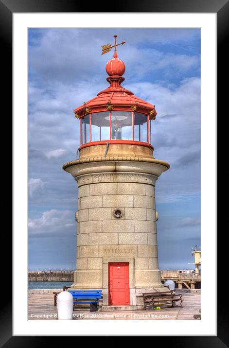 Ramsgate Harbour Lighthouse Framed Mounted Print by Doug McRae