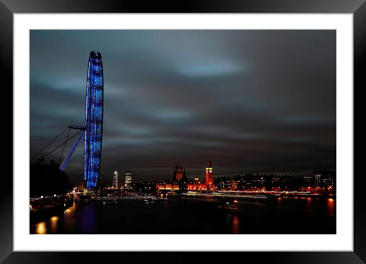 blue eye Framed Mounted Print by Doug McRae