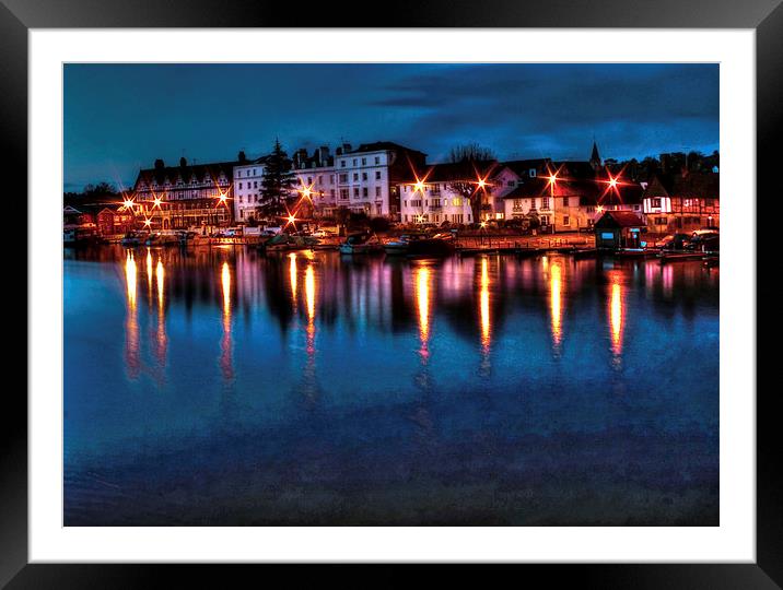 Thames side Framed Mounted Print by Doug McRae