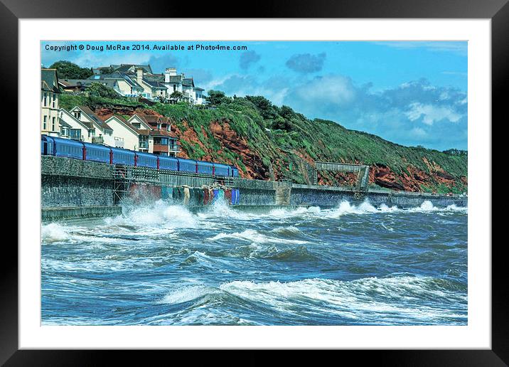 Dawlish rail Framed Mounted Print by Doug McRae