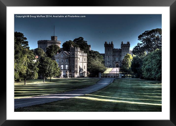  Windsor Castle Framed Mounted Print by Doug McRae
