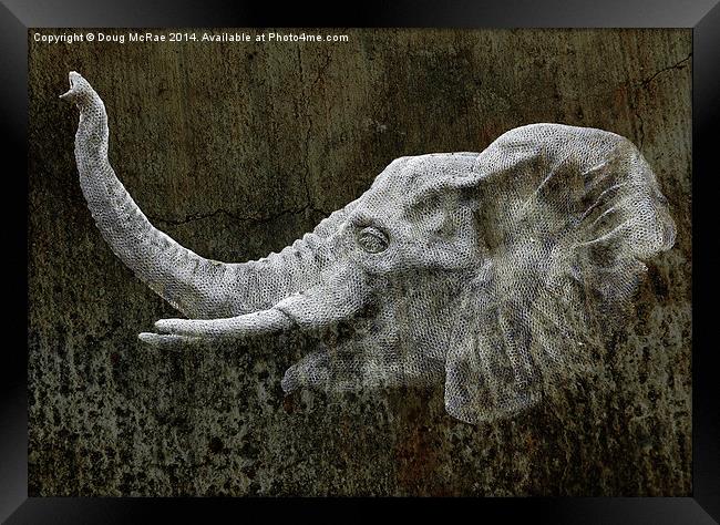  elephant Framed Print by Doug McRae