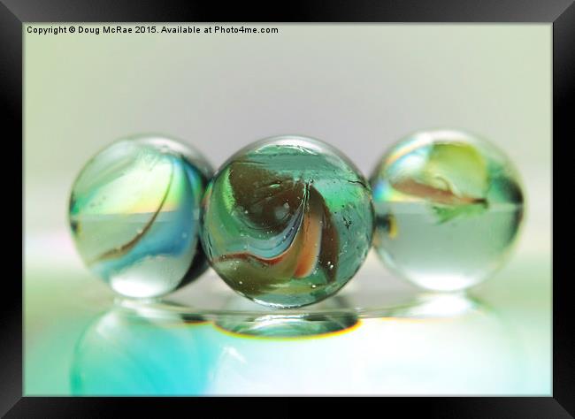  Glass balls Framed Print by Doug McRae