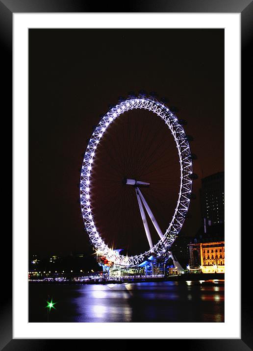 Millennium Wheel Framed Mounted Print by Doug McRae