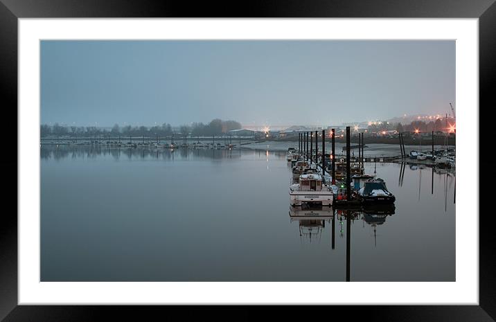 Moorings Framed Mounted Print by Doug McRae