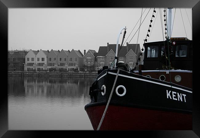 Tug boat Framed Print by Doug McRae