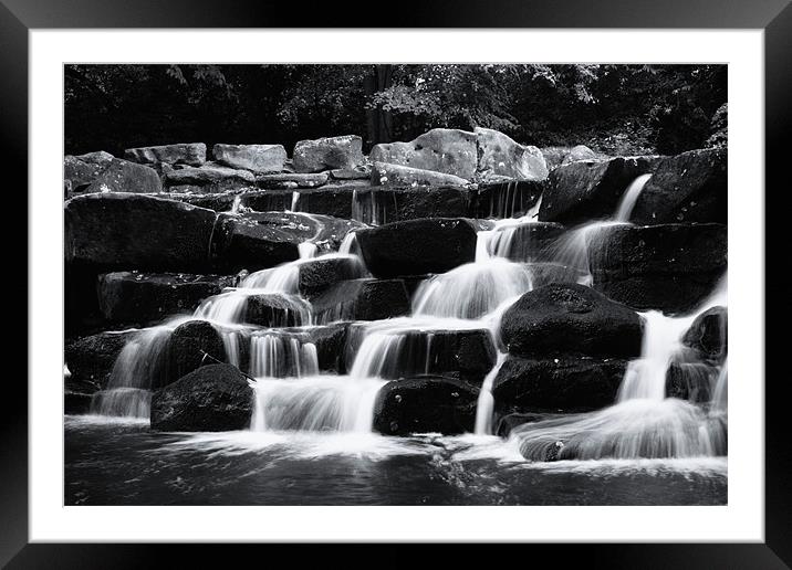 water fall Framed Mounted Print by Doug McRae