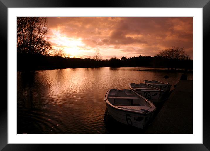 Boats Framed Mounted Print by Doug McRae