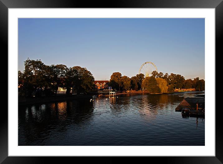 Peace on the thames Framed Mounted Print by Doug McRae