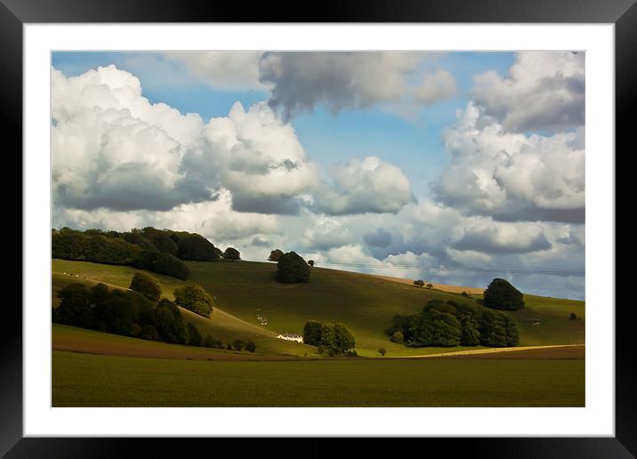 Rolling Hills Framed Mounted Print by Doug McRae