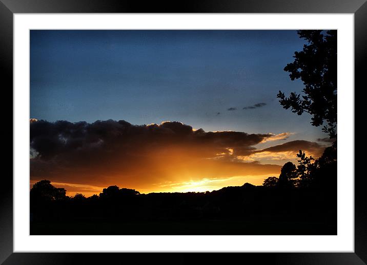 Saltaire Sunset Framed Mounted Print by Sandi-Cockayne ADPS