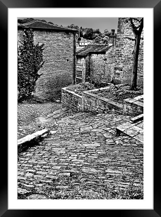 Back Alley, Holmfirth Framed Mounted Print by Sandi-Cockayne ADPS