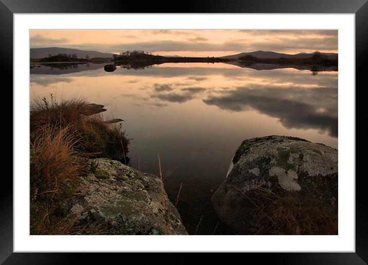 Loch Ba at Sunrise Framed Mounted Print by Sandi-Cockayne ADPS