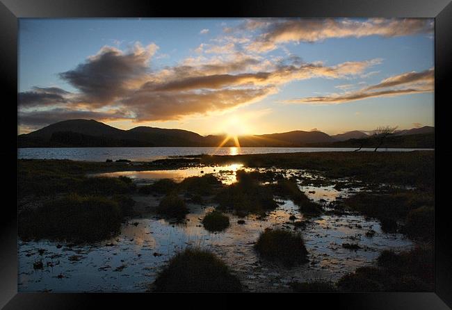 Loch Tulla Sunset Framed Print by Sandi-Cockayne ADPS