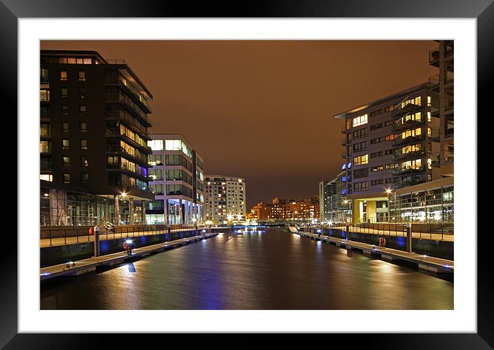 Brewery Wharf & Clarence Dock. Framed Mounted Print by Sandi-Cockayne ADPS