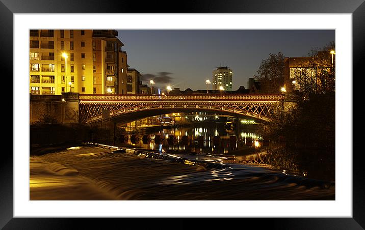 Leeds Bridge Framed Mounted Print by Sandi-Cockayne ADPS